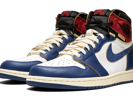 Men's Air Jordan 1 High Union Los Angeles Blue Toe Shoes