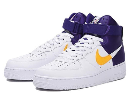Men's Air Force 1 '07 LV8 High NBA Purple Shoes