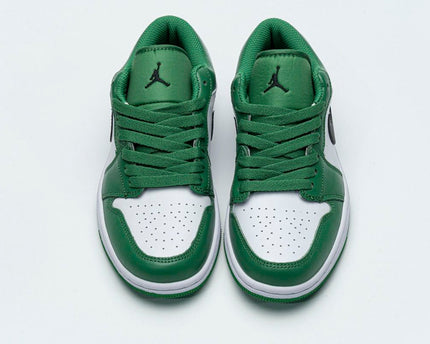 Men's Air Jordan 1 Low White Green Shoes