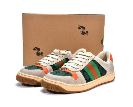 Men's Gucci Screener Green Red Sneaker Shoes