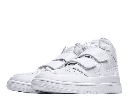 Men's Air Jordan 1 High Double Strap Full White Shoes