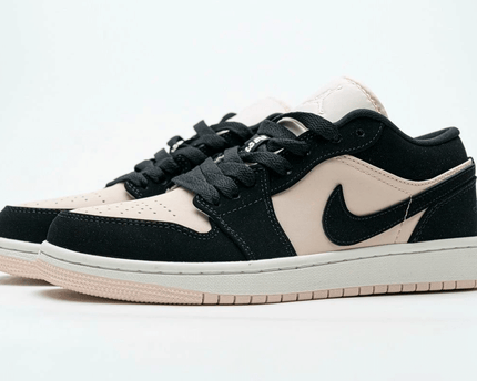 Men's Air Jordan 1 Low Black Guava Ice Shoes