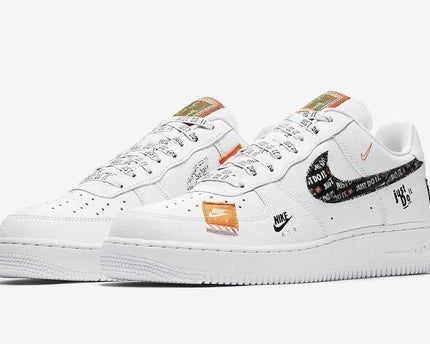 Men's Air Force 1 '07 Premium Low Just Do It White Shoes