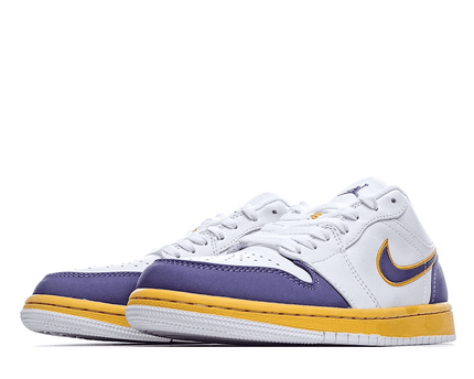 Men's Air Jordan 1 Low Lakers Purple Shoes