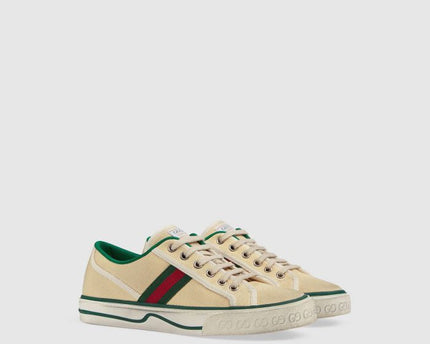 Men's Gucci Tennis 1977 Cream Sneaker Shoes