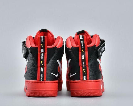 Men's Air Force 1 Mid Utility University Red Shoes
