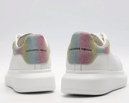 Men's Alexander MCQueen Oversized Sole Leather Sneakers Shoes V6