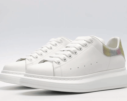 Men's Alexander MCQueen Oversized Sole Leather Sneakers Shoes V6