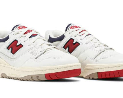 Men's New Balance 550 Aime Leon Dore White Navy Red Shoes