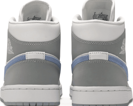 Men's Air Jordan 1 Mid Wolf Grey Aluminum Shoes