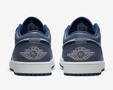 Men's Air Jordan 1 Low GS Blue Steel Shoes