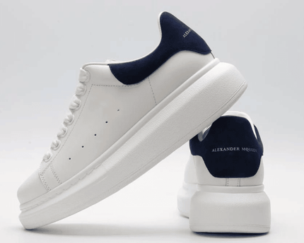 Men's Alexander MCQueen Oversized Sole Leather Sneakers Shoes V7