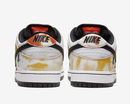 Men's SB Dunk Low Raygun Tie Dye White Shoes
