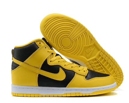 Men's SB Dunk High Yellow Black Shoes
