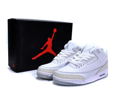 Men's Air Jordan 3 Retro Pure White Shoes