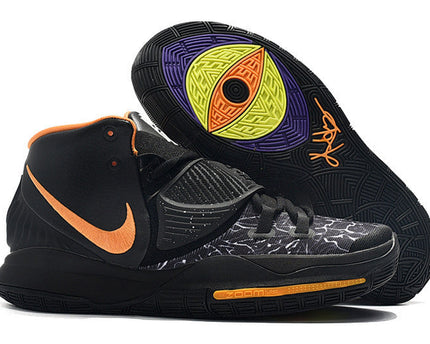 Men's Kyrie 6 Black Orange Shoes