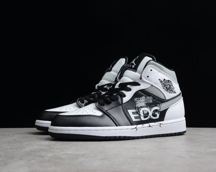 Men's Air Jordan 1 EDG Mid White Shadow Shoes