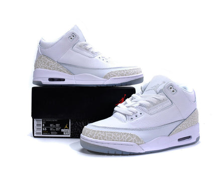 Men's Air Jordan 3 Retro Pure White Shoes
