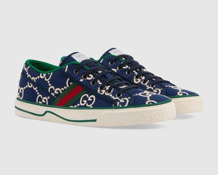 Men's Gucci Tennis 1977 Ink Blue Sneaker Shoes