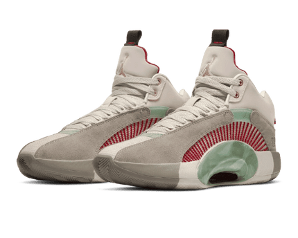 Men's Air Jordan 35 XXXV x Clot Jade Warrior Shoes