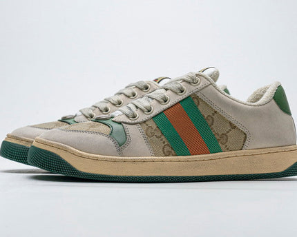 Men's Gucci Tennis 1977 Print Green Sneaker Shoes