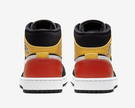 Men's Air Jordan 1 Raygun Black Amarillo Shoes