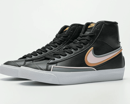 Men's Blazer Mid 77 Black Pink Shoes