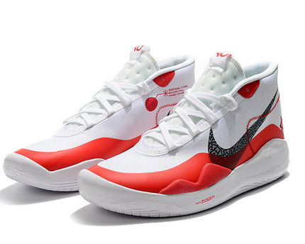 Men's KD 12 White Red Shoes