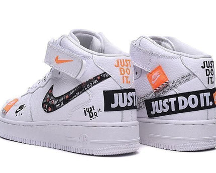 Men's Air Force 1 Mid Utility Just Do It White Shoes