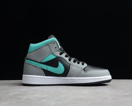Men's Air Jordan 1 EDG Mid Mint Grey Shoes