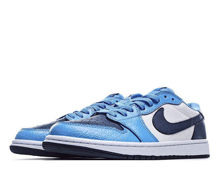 Men's Air Jordan 1 Low UNC White Blue Shoes