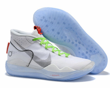 Men's KD 12 White Green Shoes