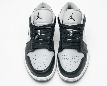 Men's Air Jordan 1 Low Black Smoke Grey Shoes