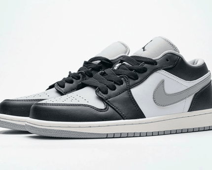 Men's Air Jordan 1 Low Black Smoke Grey Shoes