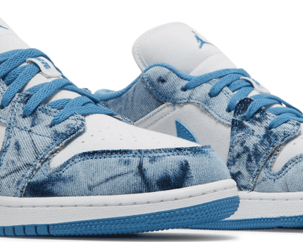Men's Air Jordan 1 Low Washed Denim Shoes