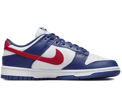 Men's SB Dunk Low White And University Red Shoes