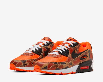 Men's Air Max 90 Orange Duck Camo Shoes