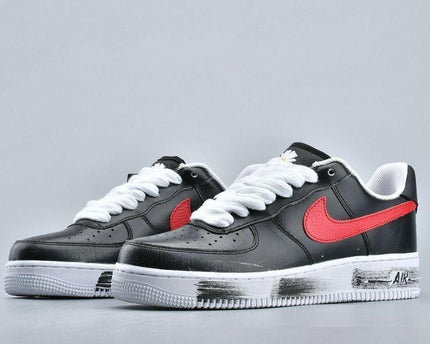 Men's PEACEMINUSONE x Air Force 1 G-Dragon Para Noise Black Red Shoes
