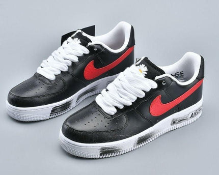Men's PEACEMINUSONE x Air Force 1 G-Dragon Para Noise Black Red Shoes