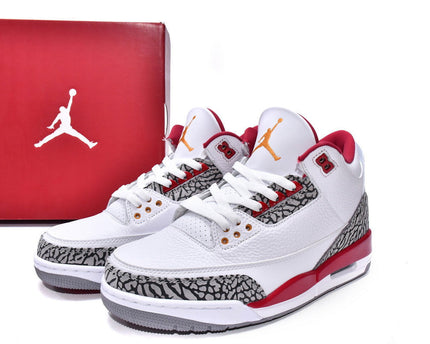 Men's Air Jordan 3 Retro Cardinal Red Shoes