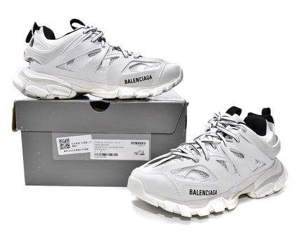Men's Balenciaga Track Lace-Up White Black Shoes