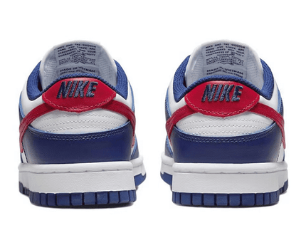 Men's SB Dunk Low White And University Red Shoes