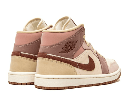 Men's Air Jordan 1 Mid Milk Tea Brown Shoes