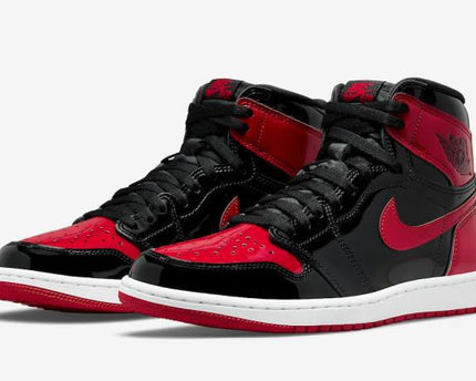 Men's Air Jordan 1 Bred Toe Shoes