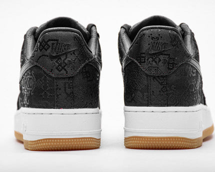 Men's Fragment Clot x Air Force 1 PRM Black Shoes