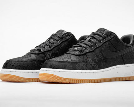 Men's Fragment Clot x Air Force 1 PRM Black Shoes