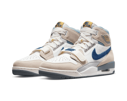 Men's Air Jordan Legacy 312 White Mystic Navy Shoes