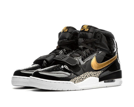 Men's Air Jordan Legacy 312 Black Gold Shoes