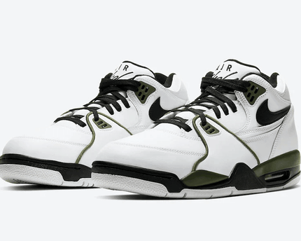 Men's Air Flight 89 White Olive Shoes