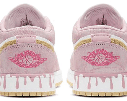Men's Air Jordan 1 Low GS Strawberry Ice Cream Shoes